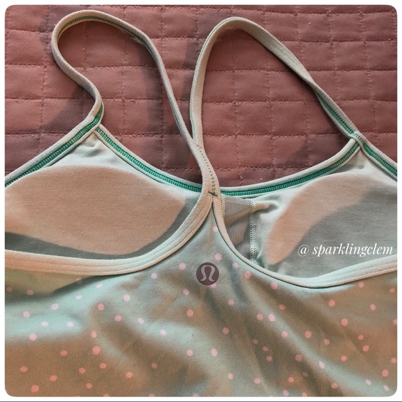 Lululemon Power Y Tank w. Built In Bra Polka Dot - Picture 6 of 8